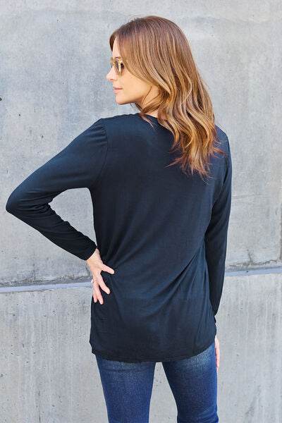 Basic Bae Full Size Round Neck Long Sleeve Top - Hovatok