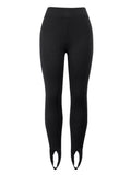 Ribbed Mid Waist Leggings - Hovatok