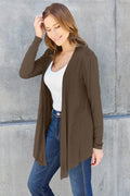 Basic Bae Full Size Open Front Long Sleeve Cardigan - Hovatok