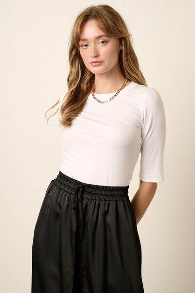 Mittoshop Round Neck Half Sleeve T-Shirt - Hovatok