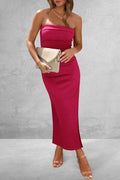 Slit Tube Midi Dress - Hovatok