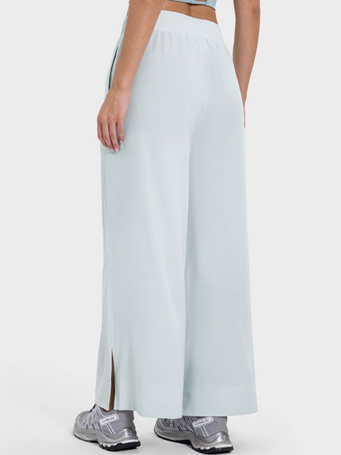 Millennia Slit Wide Leg Active Pants - Hovatok