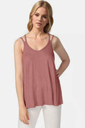 Basic Bae Bamboo Scoop Neck Double Spaghetti Straps Cami - Hovatok