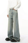 Wide Leg Jeans with Pockets - Hovatok