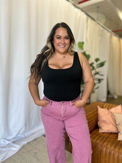RFM Full Size High Rise Garment Dye Wide Leg Jeans - Hovatok