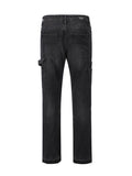 Men's Full Size Washed Straight Leg Jeans Plus Size - Hovatok