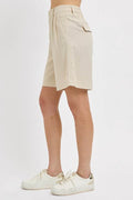 RISEN High Rise Pleated Front Shorts - Hovatok