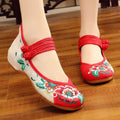 Embroidered Flat Slip-Ons - Hovatok