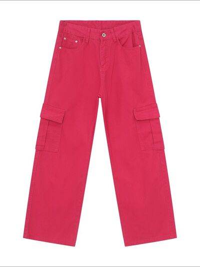 Wide Leg Cargo Jeans - Hovatok
