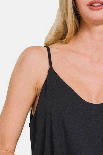 Zenana Two Layered Spaghetti Strap Cami - Hovatok
