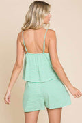Culture Code Full Size Double Flare Striped Romper - Hovatok