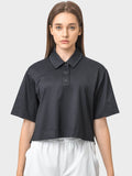 Millennia Half Button Short Sleeve Active T-Shirt - Hovatok