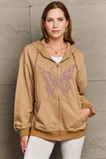 Simply Love Full Size Butterfly Graphic Hoodie - Hovatok