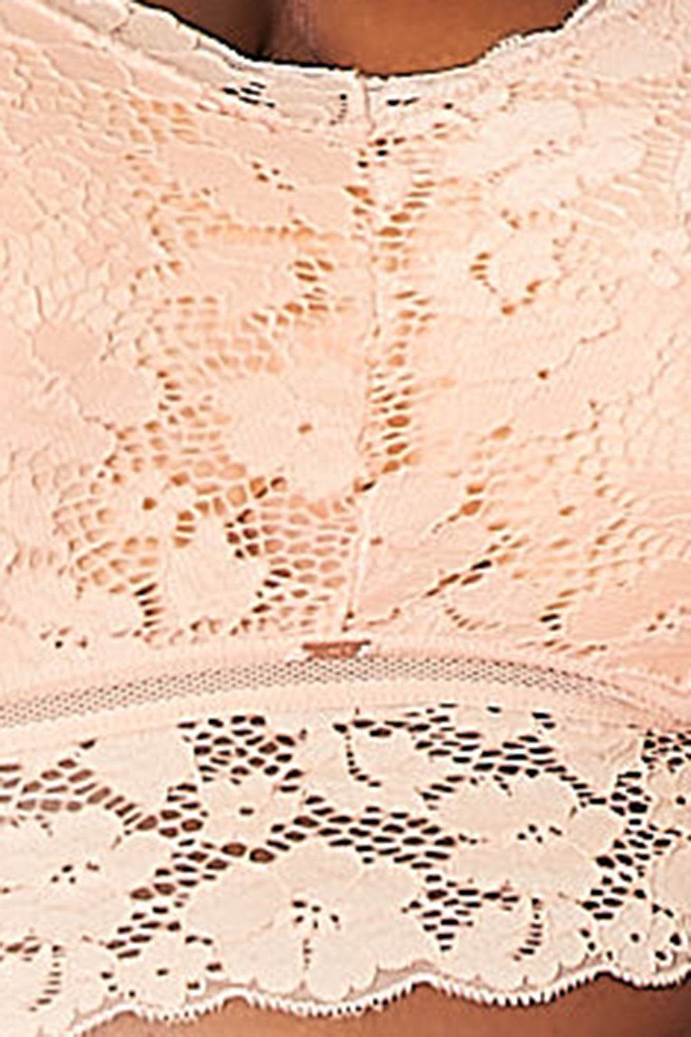 JadyK Juliette Full Size Crisscross Lace Bralette - Hovatok