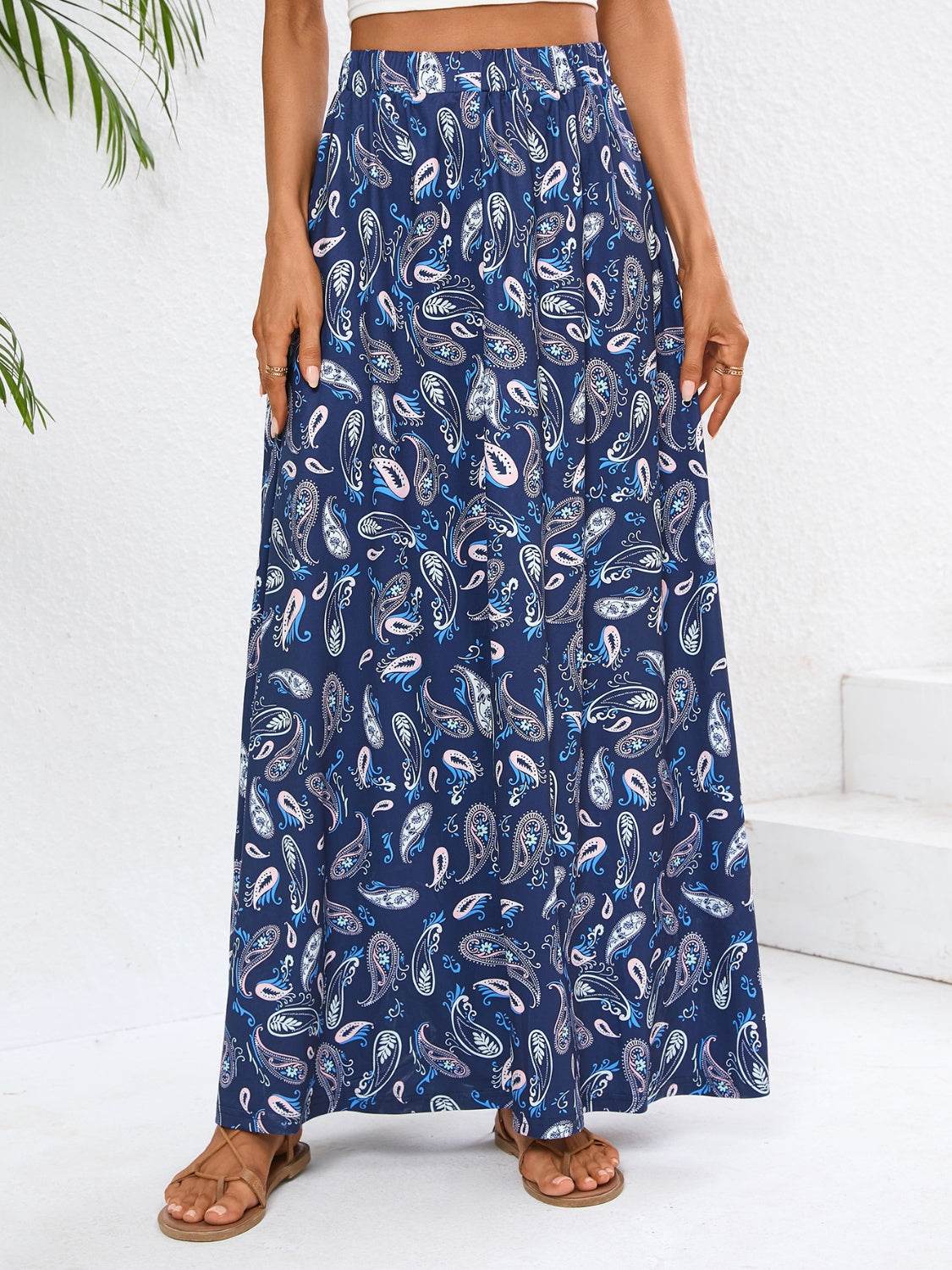 Printed Maxi Skirt - Hovatok