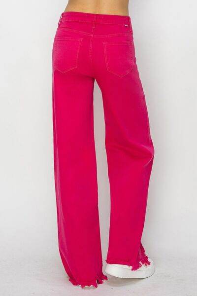 RISEN High Rise Wide Leg Jeans - Hovatok