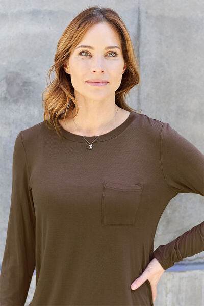 Basic Bae Full Size Round Neck Long Sleeve Top - Hovatok