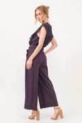 And The Why Laced Surplice Tie Waist Jumpsuit - Hovatok