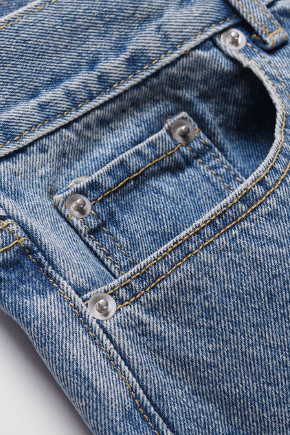 Men's Graphic Straight Leg Jeans - Hovatok