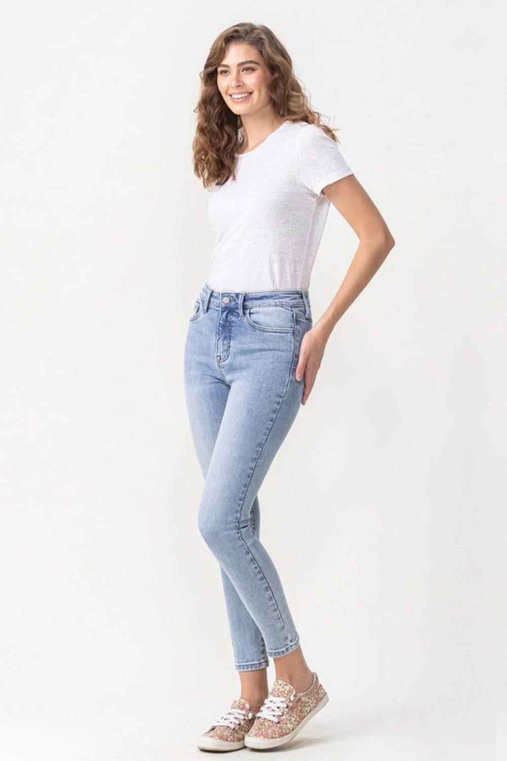 Lovervet Full Size Talia High Rise Crop Skinny Jeans - Hovatok