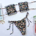 Frill Trim Ruched Bikini Set - Hovatok