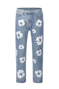 Men's Graphic Straight Leg Jeans - Hovatok