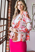Heimish Full Size Shawl Floral Open Blazers Plus Size - Hovatok