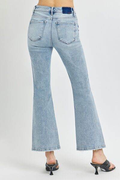 RISEN Full Size High Rise Ankle Flare Jeans - Hovatok