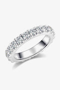 Adored 2.3 Carat Moissanite 925 Sterling Silver Eternity Ring - Hovatok