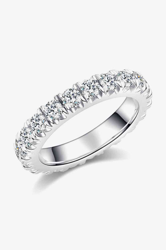 Adored 2.3 Carat Moissanite 925 Sterling Silver Eternity Ring - Hovatok