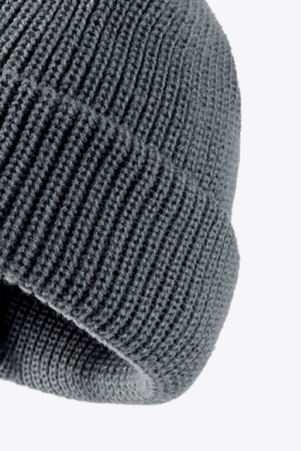 Calling For Winter Rib-Knit Beanie - Hovatok