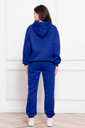 Drop Shoulder Long Sleeve Hoodie and Pants Set - Hovatok