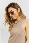 Square Metal-Plastic Hybrid Temple Sunglasses - Hovatok
