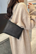 Rhinestone Polyester Chain Crossbody Bag - Hovatok