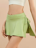 High Waist Active Skort with Pockets - Hovatok