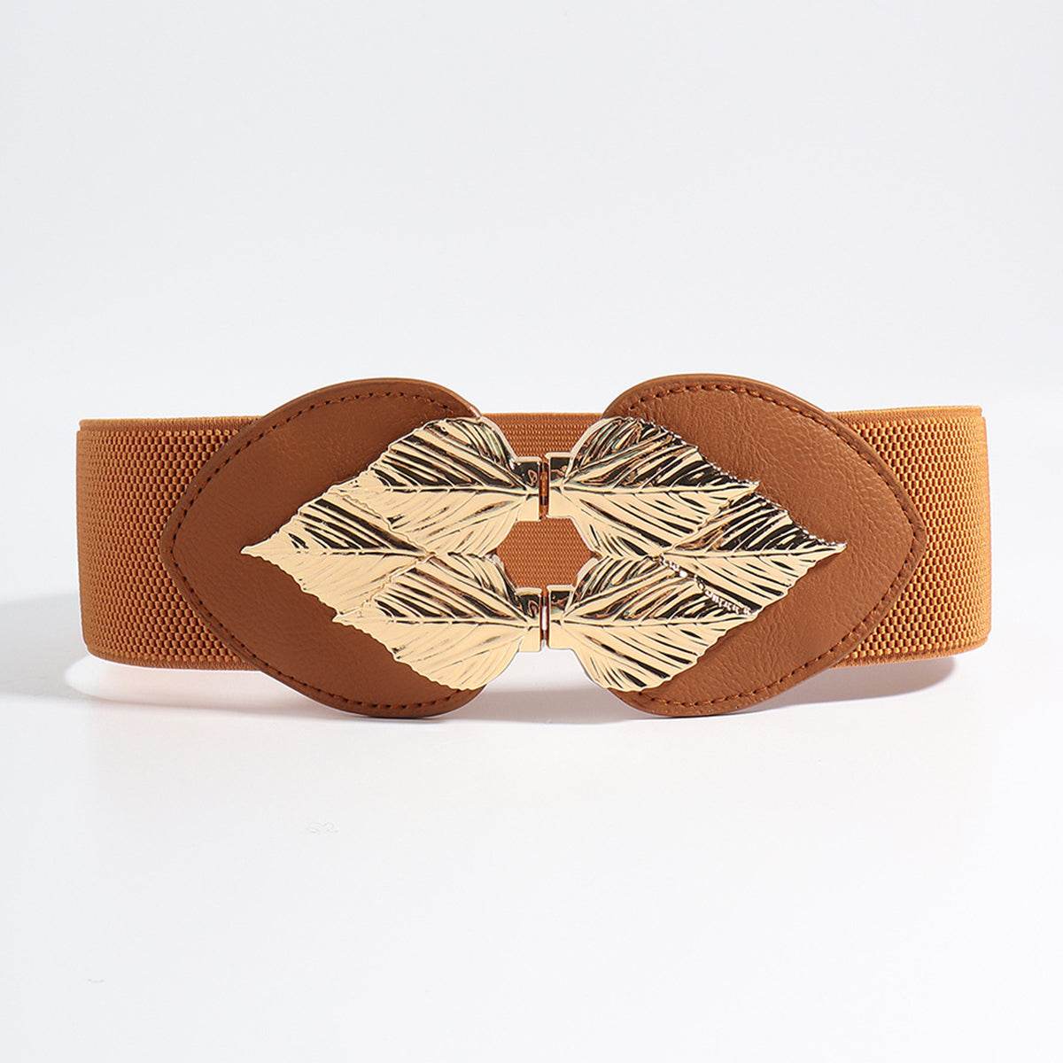 Alloy Leaf Buckle Elastic Belt - Hovatok
