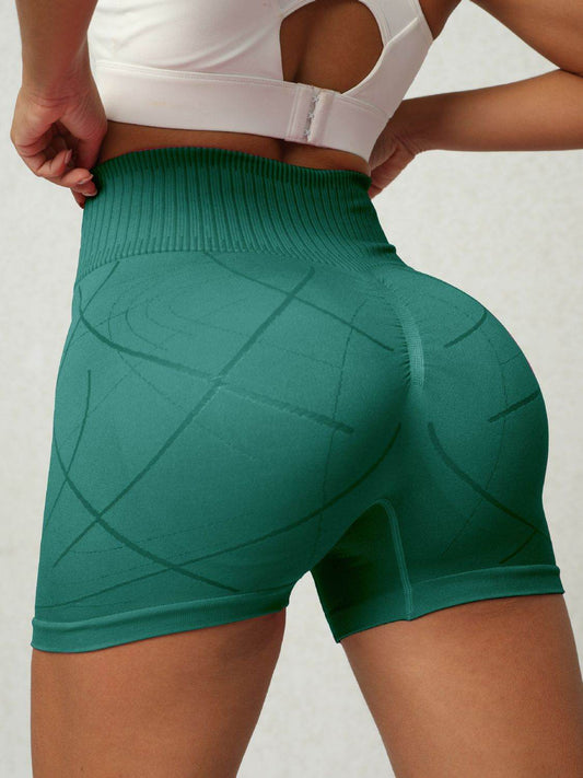 High Waist Active Shorts - Hovatok