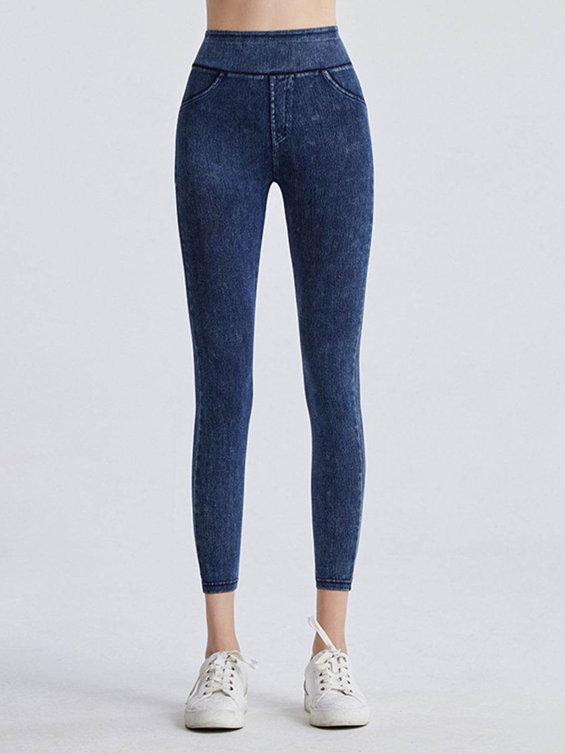 Wide Waistband Sports Leggings - Hovatok