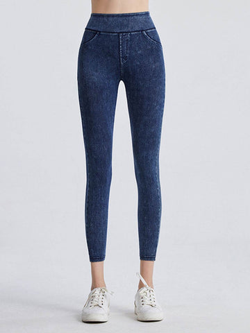 Wide Waistband Sports Leggings - Hovatok
