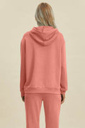 Basic Bae Full Size Air Scuba Drawstring Long Sleeve Hoodie with Kangaroo Pocket - Hovatok