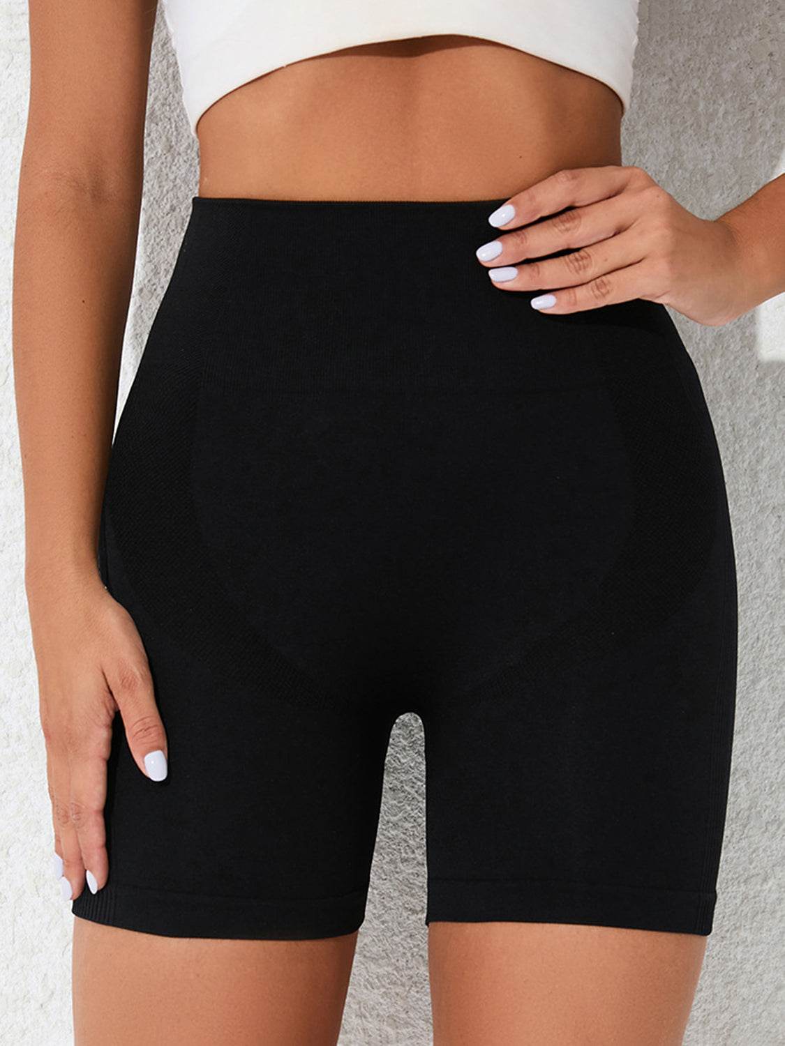 High Waist Active Shorts - Hovatok