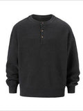 Men's Round Neck Long Sleeve Sweater - Hovatok