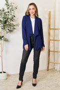 Heimish Full Size Statement Neck Open Front Blazer - Hovatok