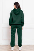 Drop Shoulder Long Sleeve Hoodie and Pants Set - Hovatok
