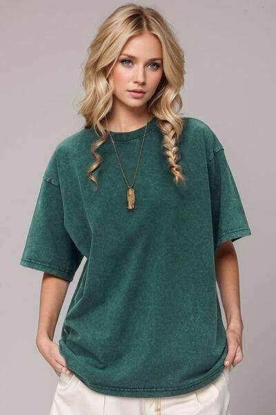 Basic Bae Round Neck Half Sleeve T-Shirt - Hovatok