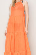 HYFVE Halter Neck Cover Up Maxi Dress - Hovatok