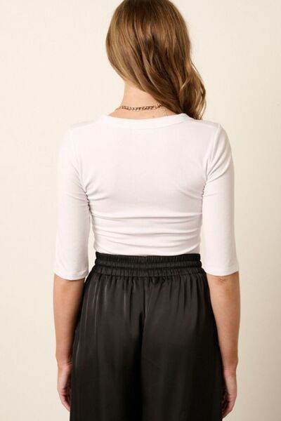 Mittoshop Round Neck Half Sleeve T-Shirt - Hovatok