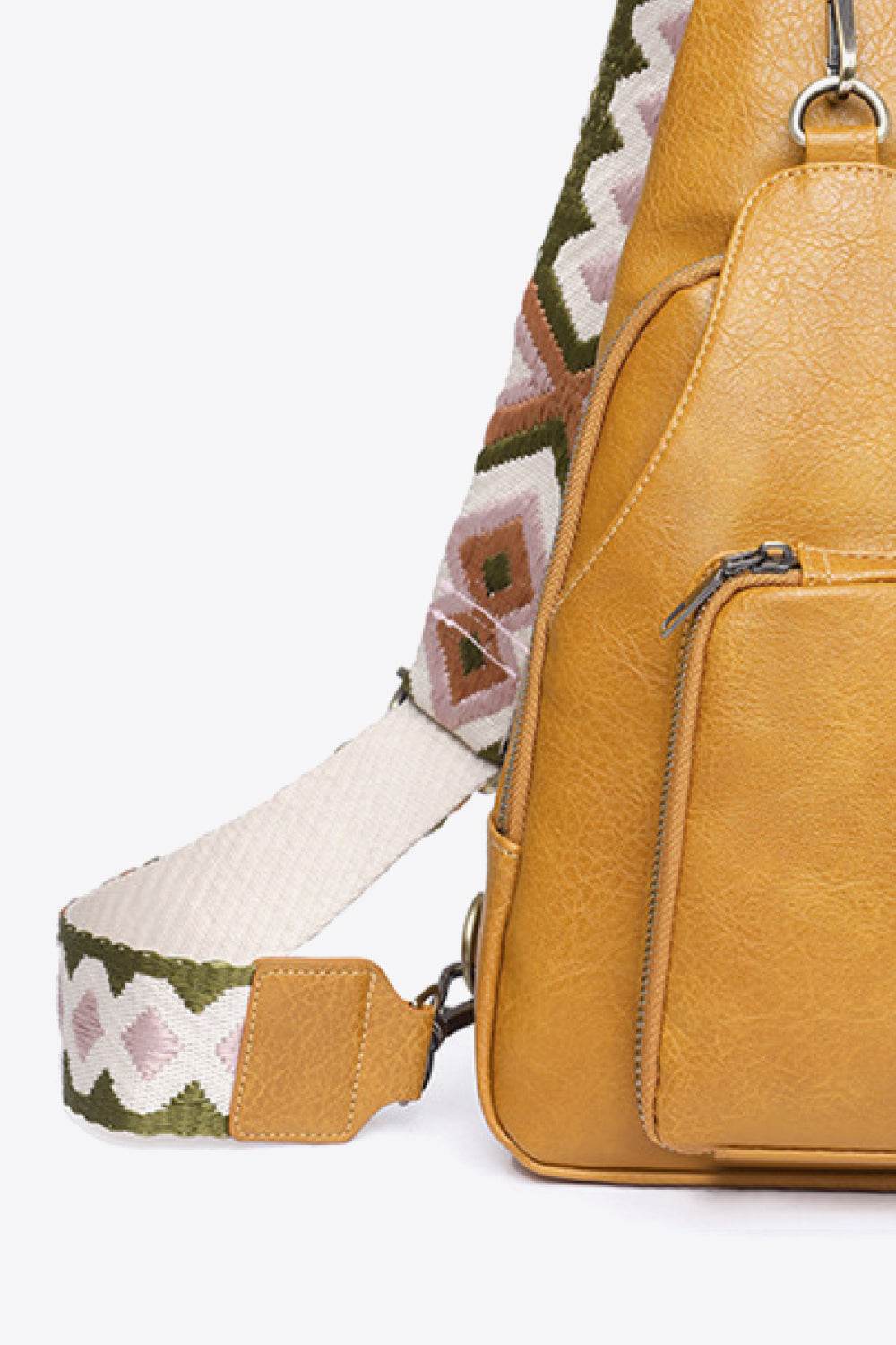 Adored Take A Trip PU Leather Sling Bag - Hovatok