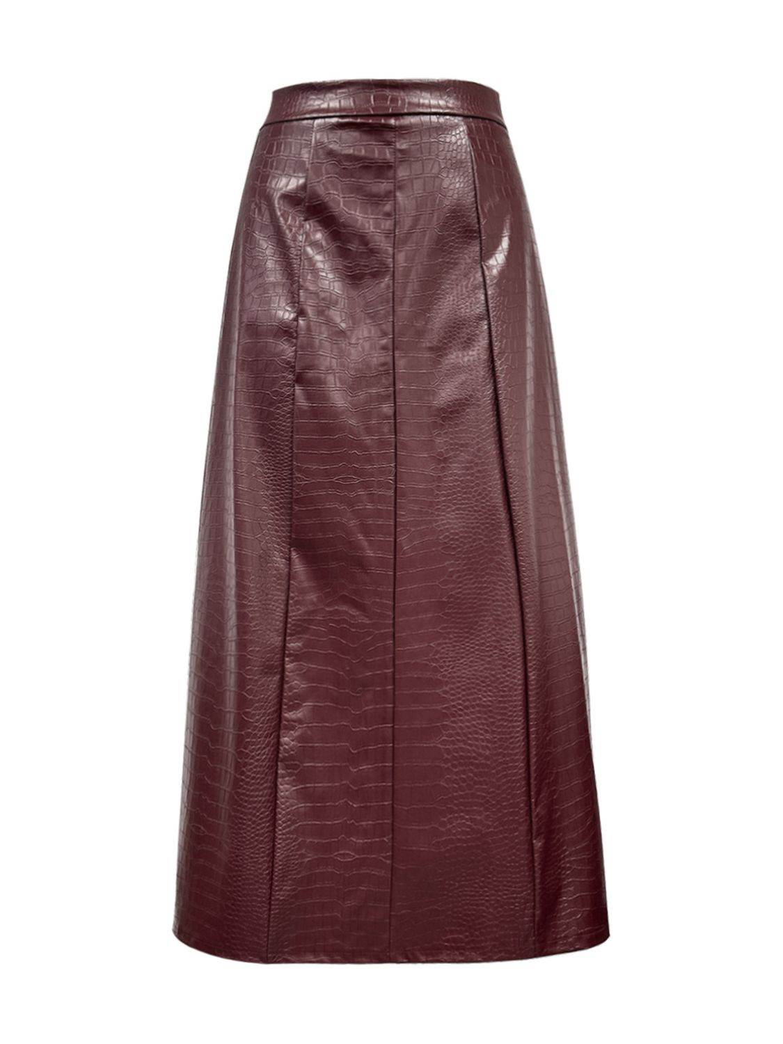 High Waist Midi Skirt - Hovatok