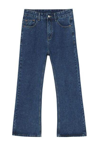 Mid Rise Jeans with Pockets - Hovatok